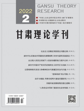 甘肅理論學刊雜志